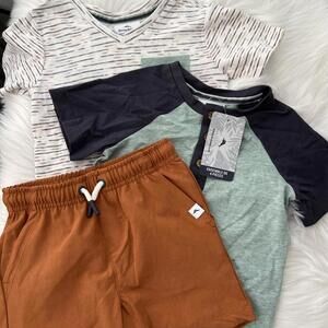 NWT 3 piece Tommy Bahama Aqua orange t-shirts & shorts, 2T